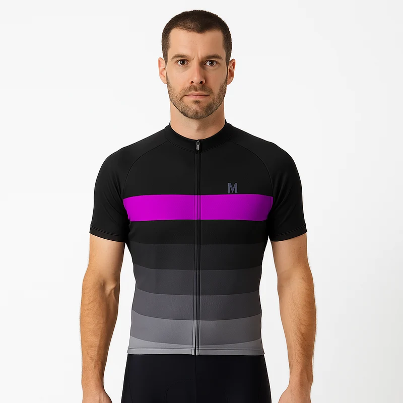 Relaxed Grey Men's Cycling Jersey