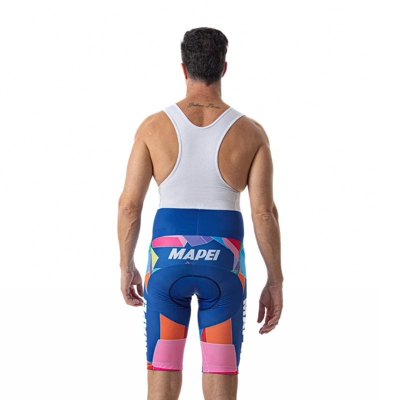 Men's Retro Team Mapei Cycling Jersey on Shorts