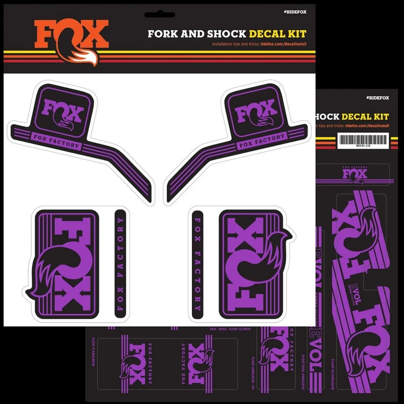 FOX Decal 2016 AM Heritage, Fork and Shock Kit, Purple