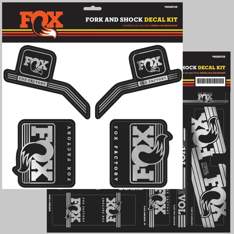 FOX Decal 2016 AM Heritage, Fork and Shock Kit, Chrome
