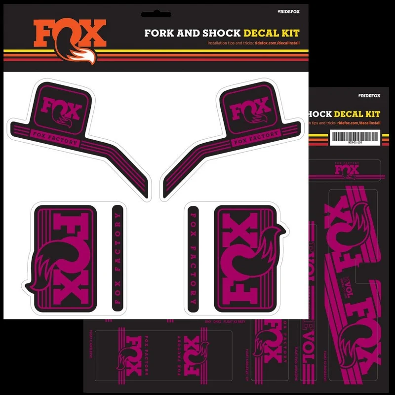 FOX Decal 2016 AM Heritage, Fork and Shock Kit, Pink