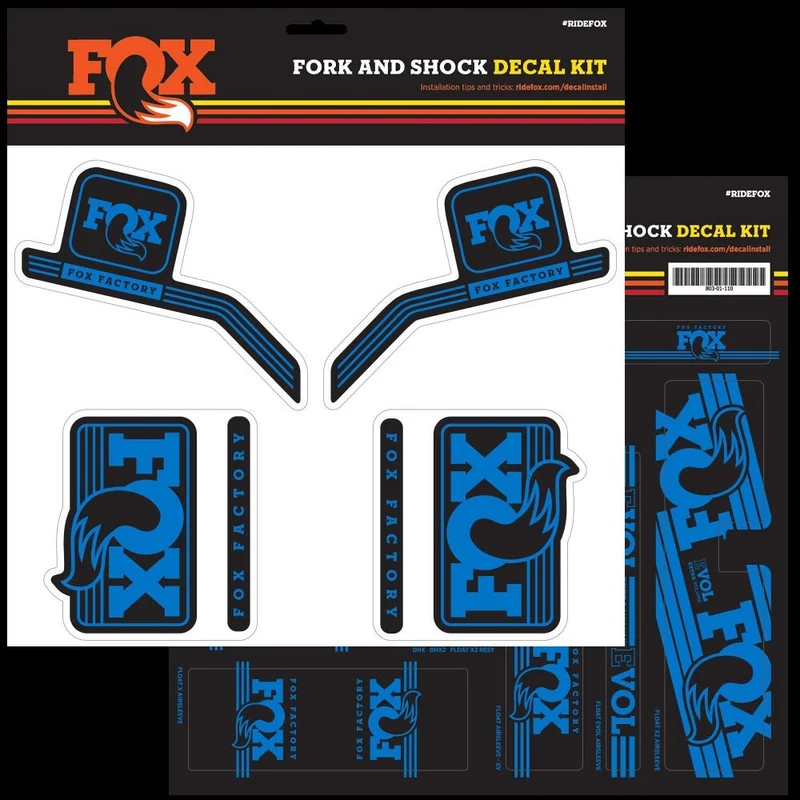 FOX Decal 2016 AM Heritage, Fork and Shock Kit, Blue