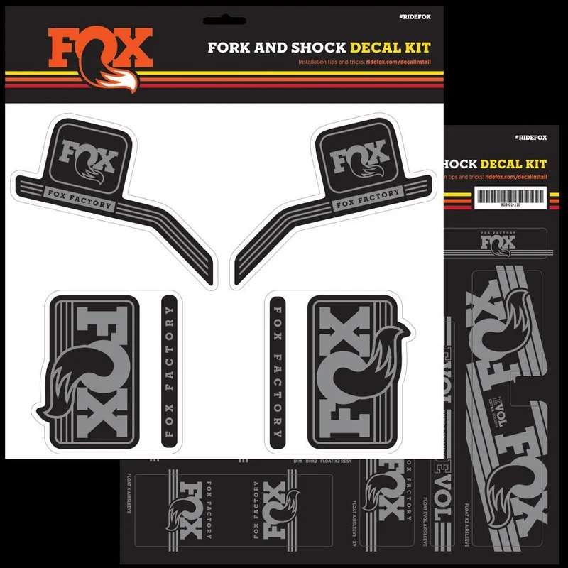 FOX Decal 2016 AM Heritage, Fork and Shock Kit, Silver