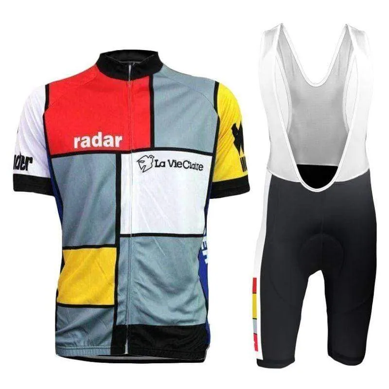 Retro 1985 La Vie Claire Cycling Jersey or Shorts