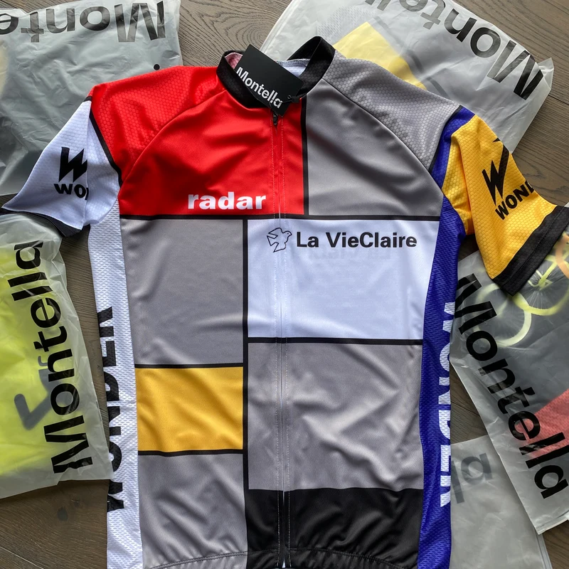 Retro 1985 La Vie Claire Cycling Jersey or Shorts