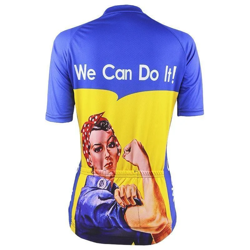 Women's Retro Rosie the Riveter Cycling Jersey