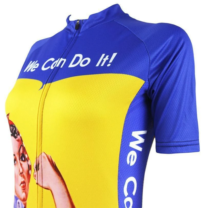 Women's Retro Rosie the Riveter Cycling Jersey