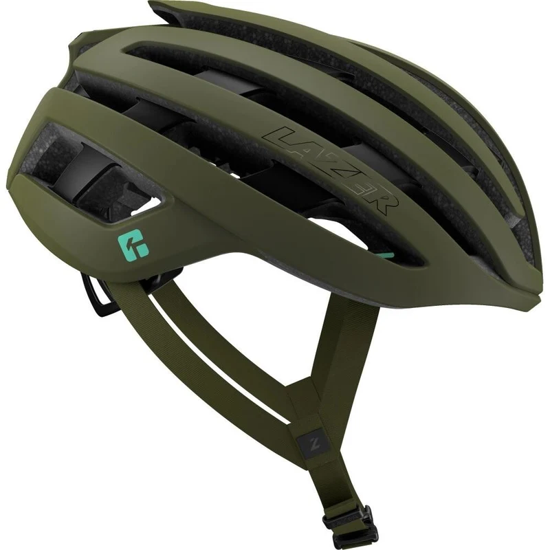 LAZER Helm Z1 KinetiCore Road Matte Pine Green S - leichter Aero-Rennradhelm