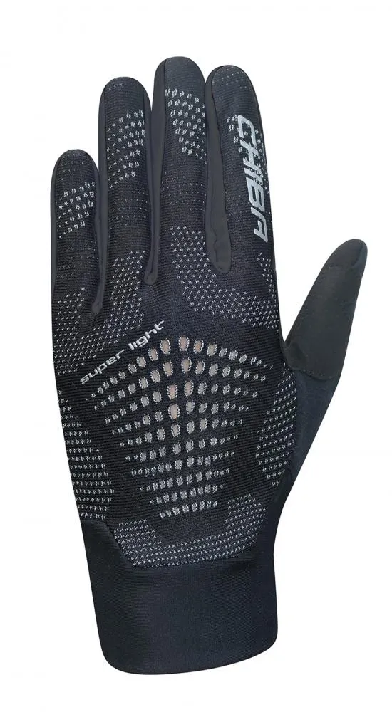 CHIBA Superlight - Radhandschuhe schwarz/schwarz, XL, superleicht & atmungsaktiv