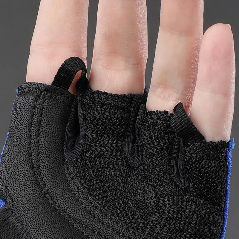 CHIBA Youth - Radhandschuhe kurzfinger, S, royal, atmungsaktiv