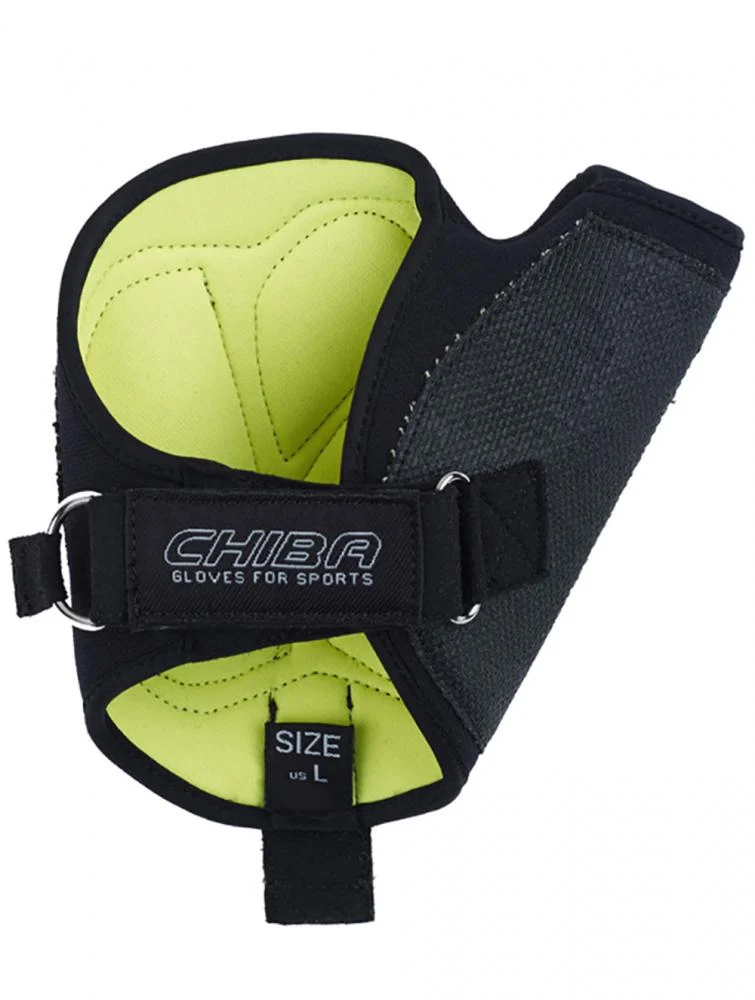 CHIBA Tetra - Rollstuhl-Handschuhe mit Gelpolsterung, Größe M, schwarz