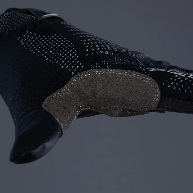 CHIBA Gel Performer - Radhandschuhe kurz, schwarz/schwarz, L