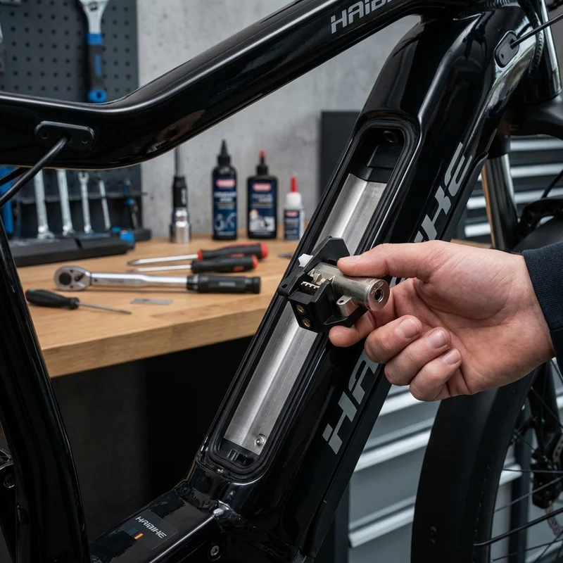 ABUS Schlossmodul Intube Akku inkl. Zylinder - für Haibike & Winora E-Bikes