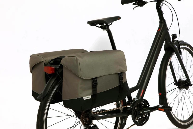 New Looxs Doppelpacktasche Oslo Joli Black/Green 37L Black - viel Stauraum für Alltag & Tour
