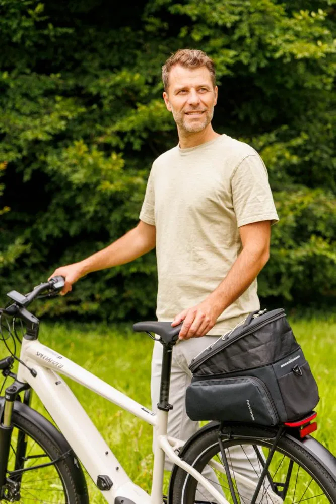 New Looxs Radtasche Sports Trunkbag RT2 31L Black - erweiterbare Gepäckträgertasche mit Snapit 2.0