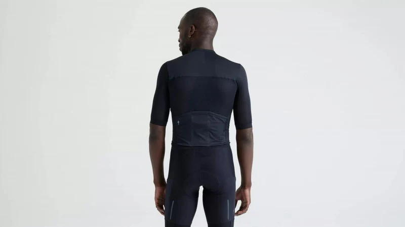 PRIME LT Jersey Kurzarm Herren Schwarz Größe L - Leichtes Fahrradtrikot - T-Shirt