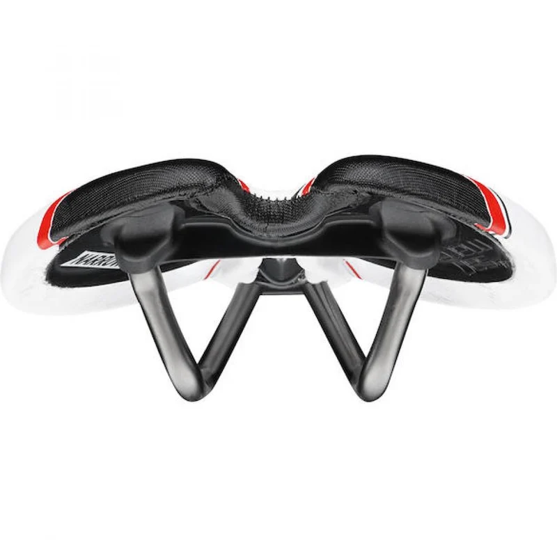 Selle San Marco Sattel Aspide Racing White 132 x 277 mm Weiß - leichter Rennradsattel mit Komfort