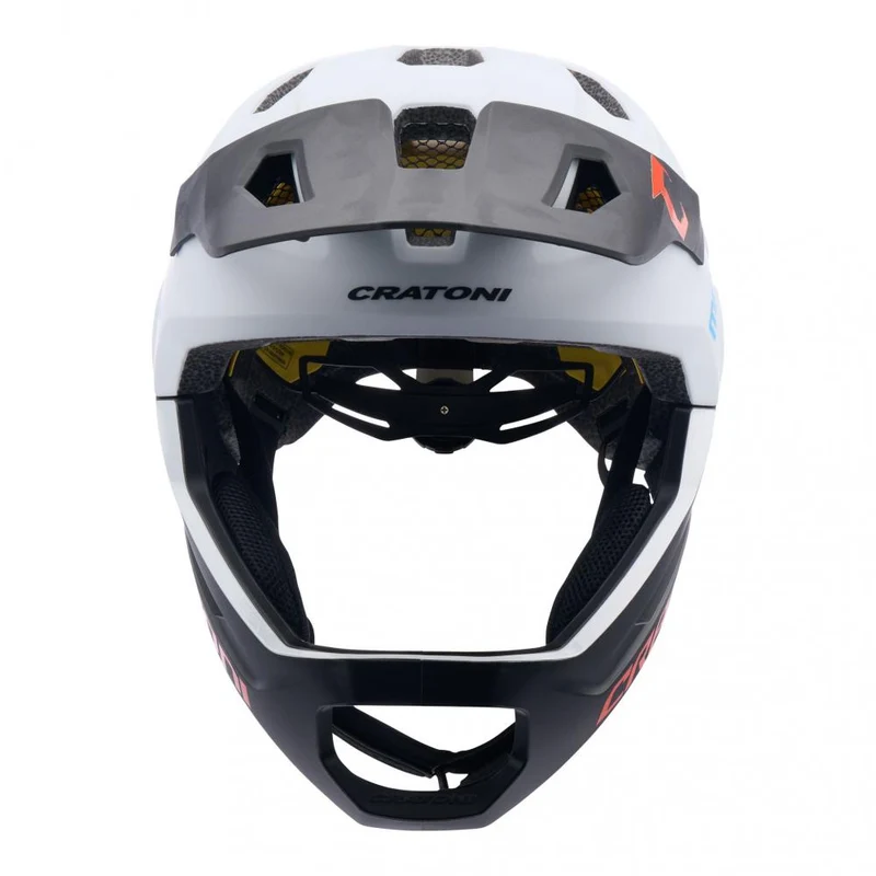 CRATONI MadCat MIPS Kinder-Fullface-Helm S-M 49-56 cm white-black matt