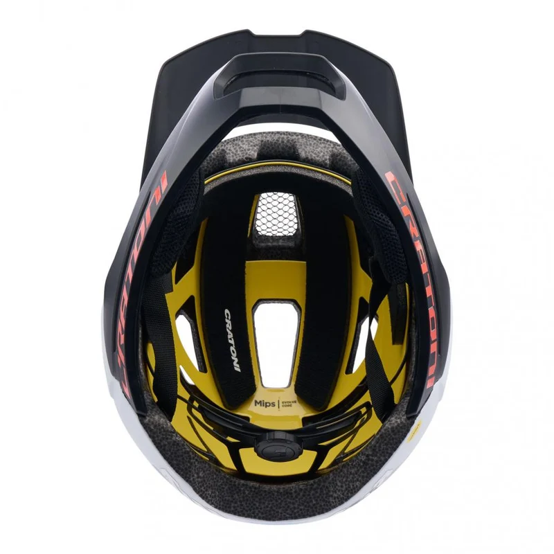 CRATONI MadCat MIPS Kinder-Fullface-Helm S-M 49-56 cm white-black matt