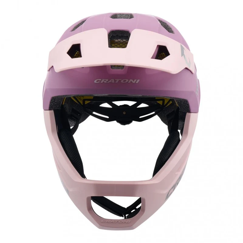 Cratoni MadCat MIPS Kinder-Fullface-Helm - blush-rose matt