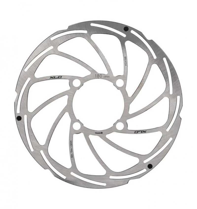 XLC Bremsscheibe BR-X114 Ø 180/2,0mm silber f. Rohloff HR-Nabe