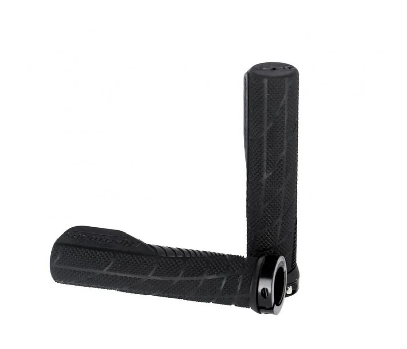 Herrmans Lenkergriffe Shark Lock Fin 130mm, Ø 22mm, schwarz, Paar