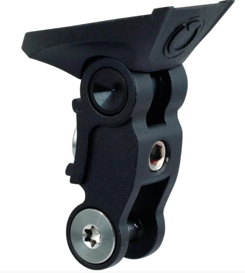 By,Schulz SDS Double-Link Kiox + 10 B6 Vorbauflyhalterung - 10 mm Aufnahme + 6 mm Hülse für Bosch Kiox-Display & Lampe, verstellbar, Aluminium