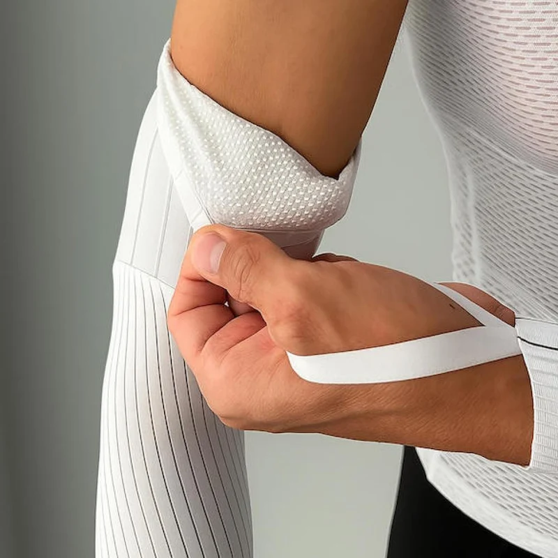 VeloToze Armlinge Aero L/XL Weiß - aerodynamische Performance-Armlinge
