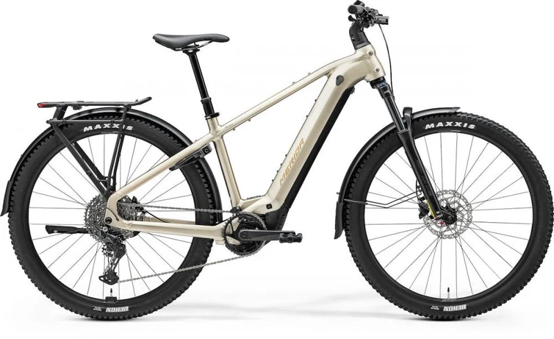 MERIDA eFLOAT CC 500 EQ E-SUV Bike - Größe S - 800 Wattstunden - Bosch Performance Line CX - Aluminiumrahmen - high cream brown