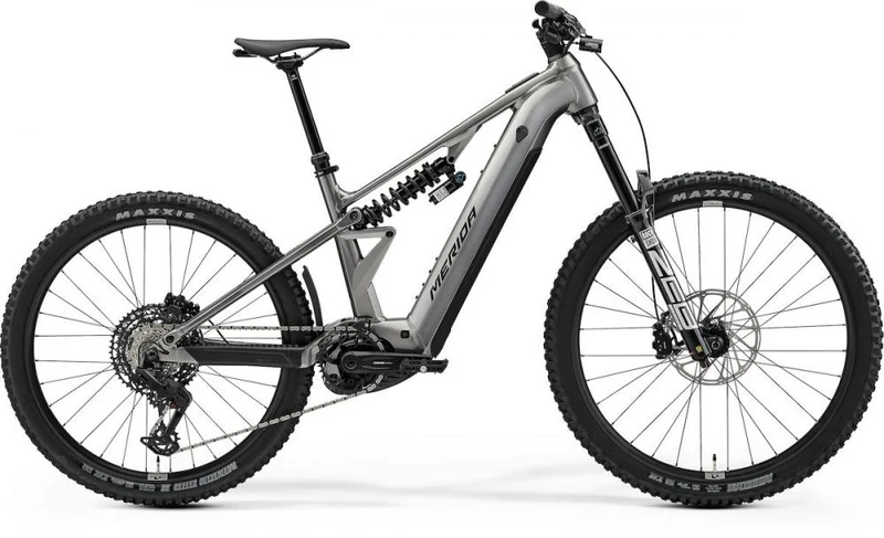 Merida eONE-EIGHTY FR 800 E-MTB Fully - Größe S - gunmetal grey-black - 800 Wh - Bosch Performance Line CX - 180 mm Federweg