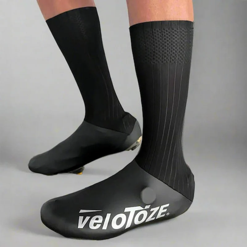 VeloToze Überschuh Aero TT schwarz XL - aerodynamischer Zeitfahr-Überschuh
