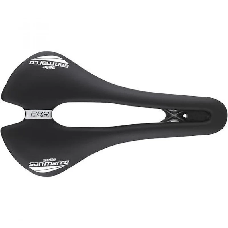 Selle San Marco Sattel Aspide Short Carbon FX Pro Series 140 x 255 mm Schwarz - maximaler Race-Comfort