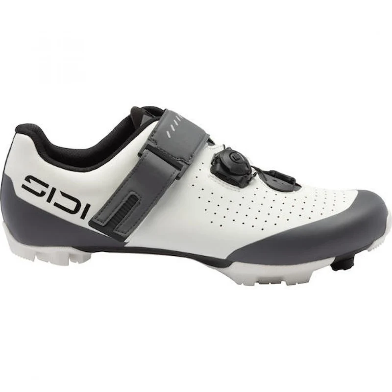 Sidi MTB PHYSIS ice white/anthracite 42,5 Weiß/Anthrazit - steifer Carbon-MTB-Schuh mit Top-Passform