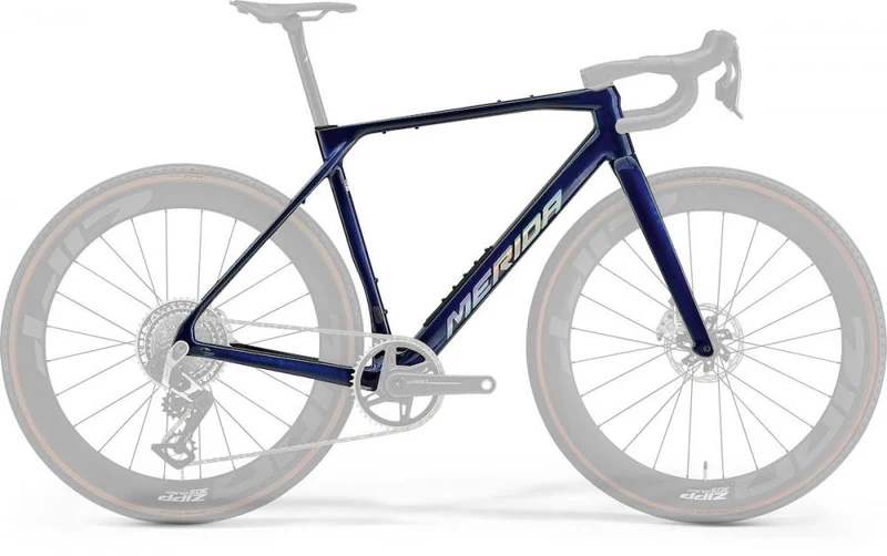 Merida Rahmenkit MISSION 10K transparent blue S blau - High-Performance Carbon-Rennrahmen