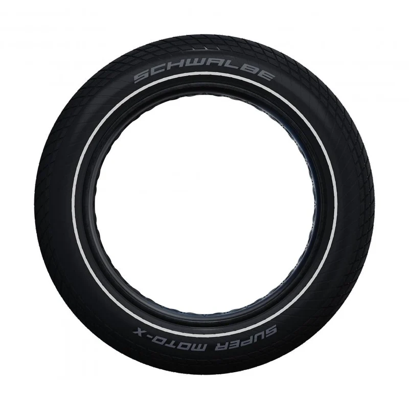 Schwalbe 1x Reifen Set Super Moto-X 20x4.00" (100-406) + 1x Fahrradschlauch Nr. 7XXL 20" AV40