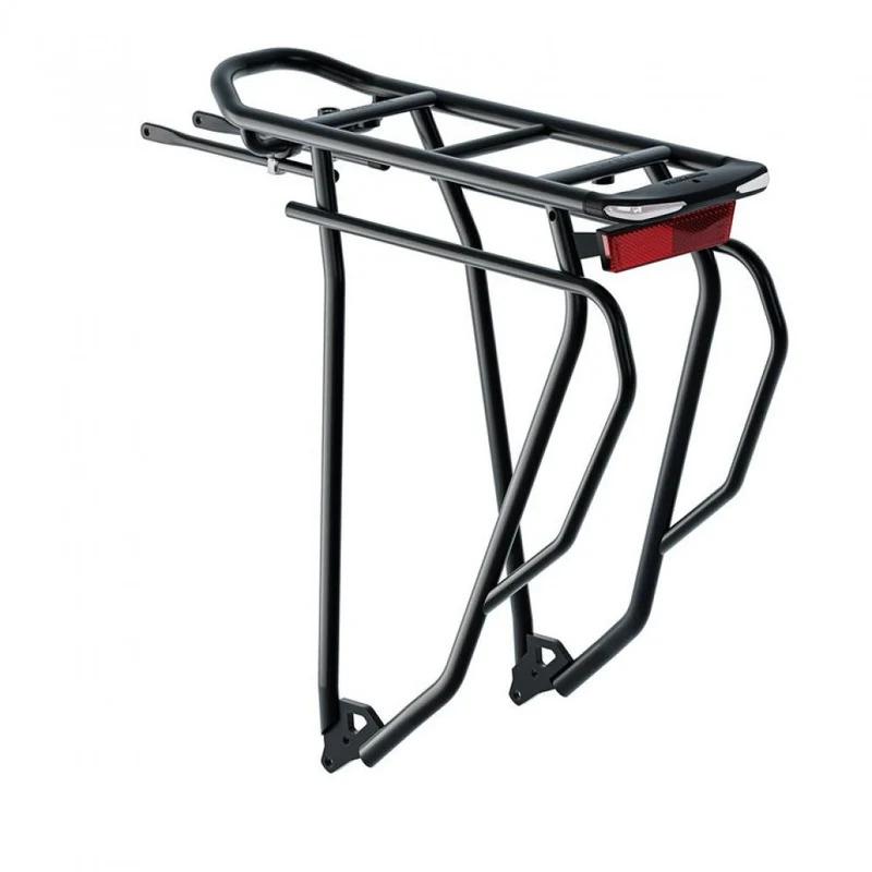 Racktime Gleam IT 2.0 Tour Gepäckträger 26-28 Zoll Aluminium Schwarz - Snapit 2.0 kompatibel