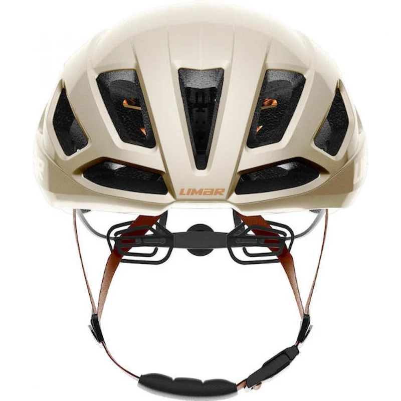 Limar Air Atlas W&B Amber White Bronze S Weiß/Bronze - aerodynamischer High-Performance-Rennradhelm