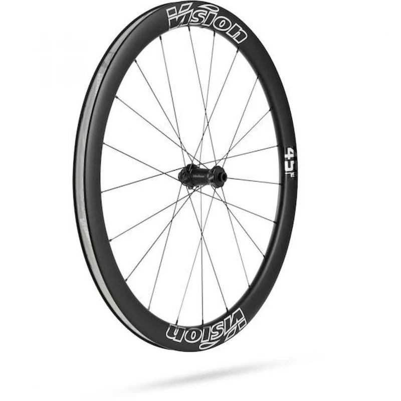 Vision Laufradsatz Metron 45 SL Disc 622x21x45 mm Schwarz/silber - aerodynamischer Carbon-Performance-Laufradsatz