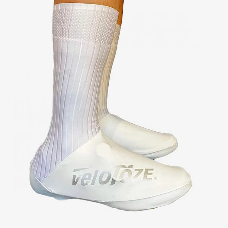 VeloToze Überschuh Aero TT weiß/weiß S Weiß/weiß - maximaler Aero-Vorteil beim Zeitfahren