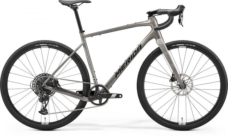 Merida SILEX 500 Warm Slate Grey (Black) Aluminium-Gravelbike Größe XS, SRAM Apex 1×12-Gang, hydraulische Scheibenbremse