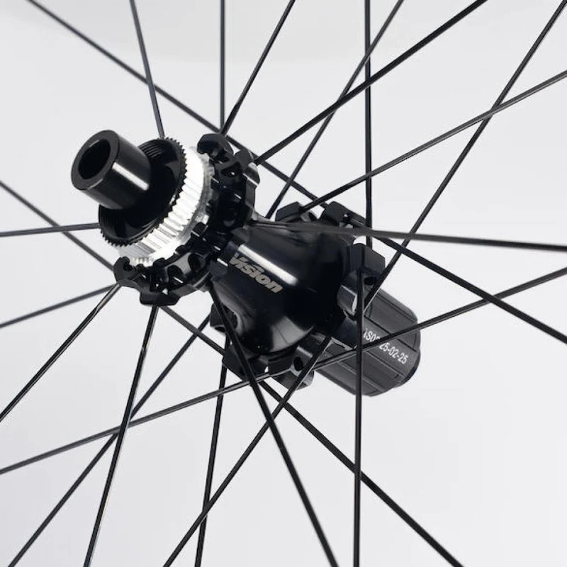 Vision Laufradsatz SC 48 i25 Disc 622x25x48 mm Schwarz - aero-optimierter Carbon-Allrounder
