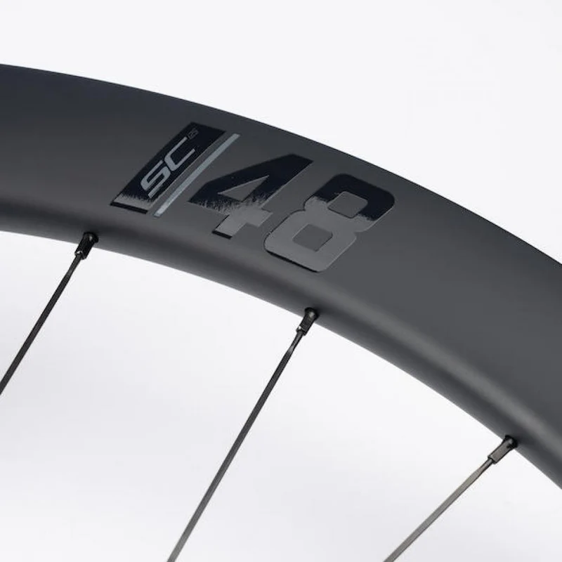 Vision Laufradsatz SC 48 i25 Disc 622x25x48 mm Schwarz - aero-optimierter Carbon-Allrounder