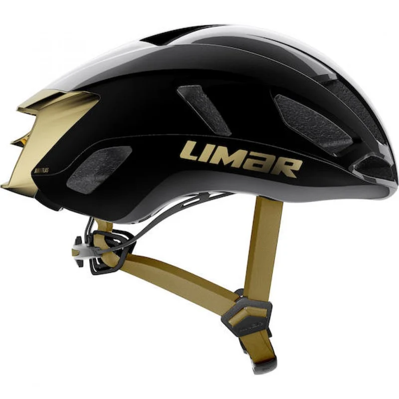 Limar Air Atlas W&B Onix Black Gold S Schwarz/Gold - aerodynamischer Rennradhelm