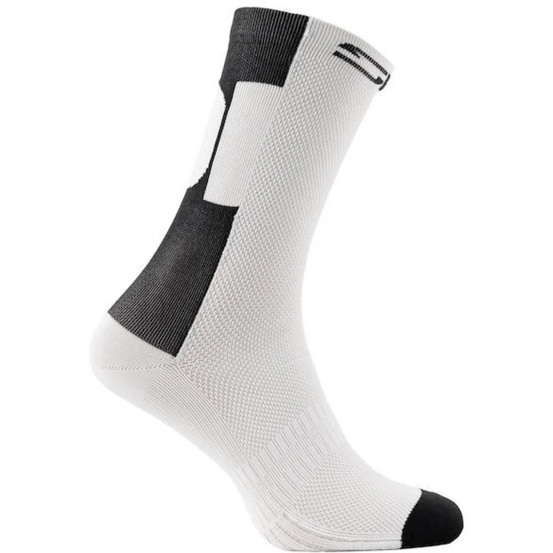 Sidi Socken Confusum white 40-43 Weiß - atmungsaktive Radsocken mit Q-Skin