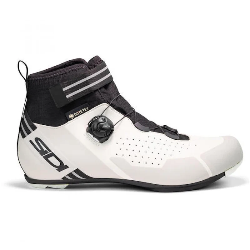 Sidi ROAD NIX white/black 44 Weiß/Schwarz - warmer Rennradschuh mit steifer R2CC Sohle