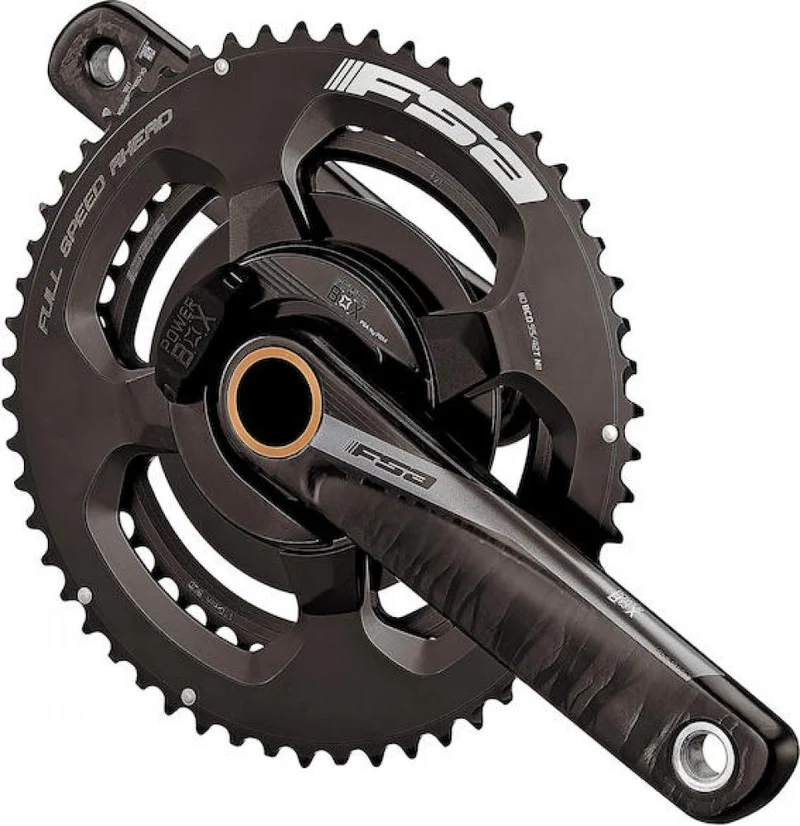 FSA Leistungsmesskurbel Powerbox Road Carbon 2x 180 mm Schwarz - präzise Wattmessung