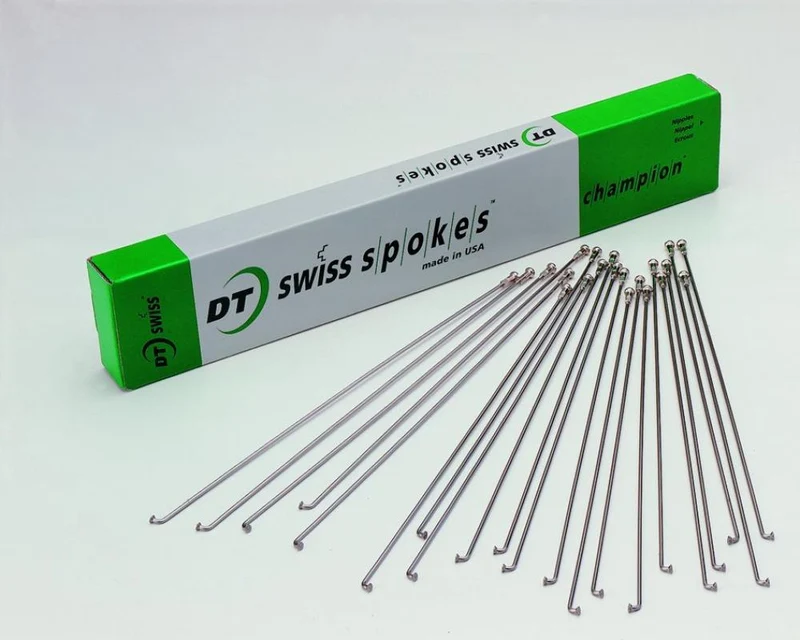 DT Swiss Speiche Champion 1,8 VE100 silber 294 mm - stabile J-Bend-Edelstahlspeiche