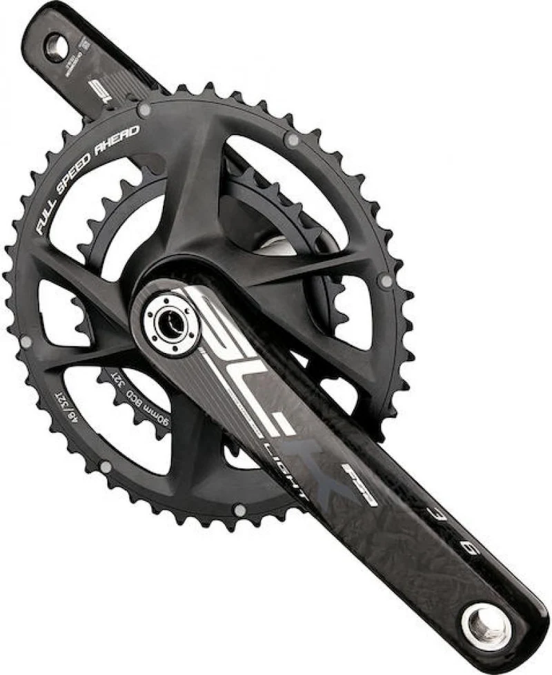 FSA Kurbelgarnitur SL-K Road Modular Supercompact 170 mm Schwarz/grau - leichte Performance-Kurbel