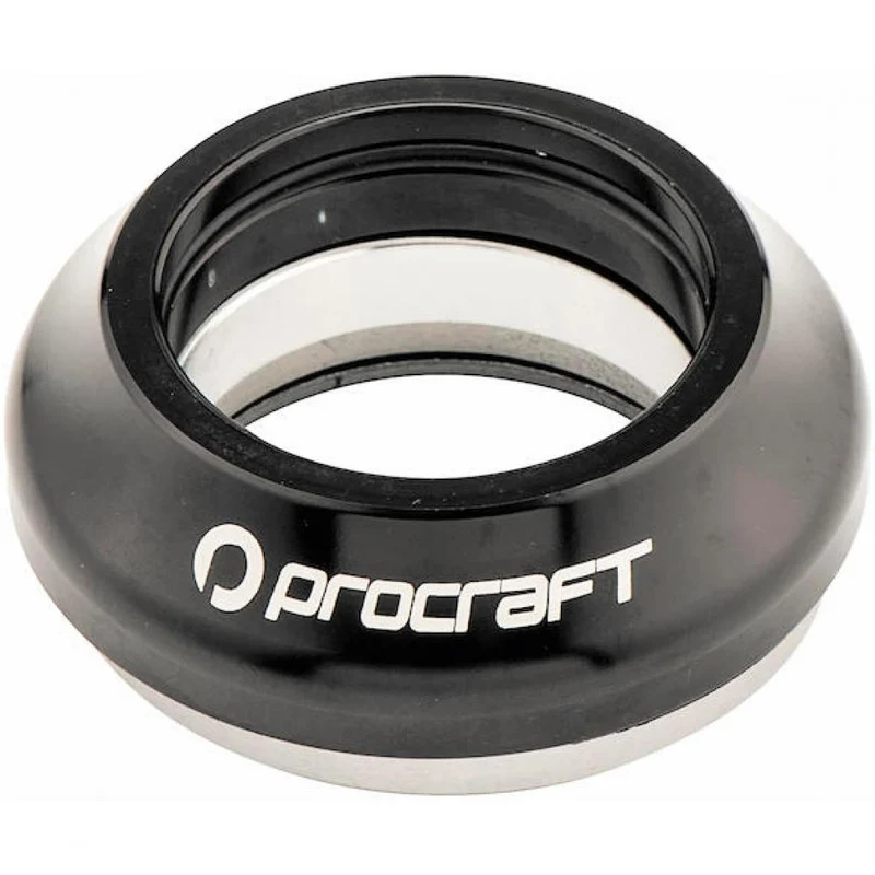 Procraft Steuersatz FIO 1 1/8" Schwarz - vollintegrierter Ahead-Steuersatz für präzises Lenkverhalten