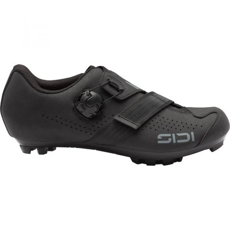 Sidi MTB AERTIS MEGA black/black Größe 50 Schwarz - breiter MTB-Schuh mit Top-Passform